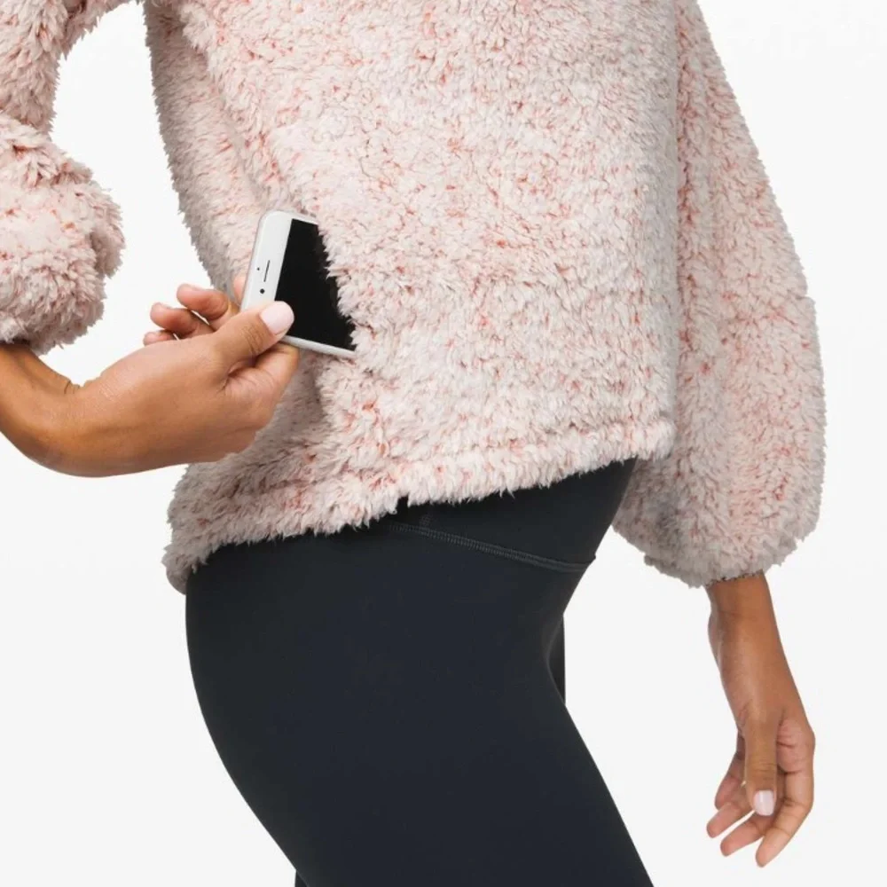 Lululemon Warm Restore Sherpa Pullover Fleece Sweatshirt - Picture 3 of 8